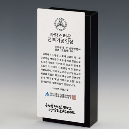 크리스탈 아노다이징 상패 SD14)104-3S #5