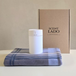 센트라도 패턴 담요+아이리버 미니가습기 세트