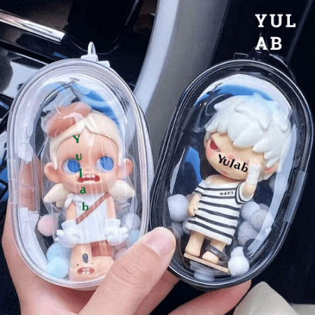 유랩 휴대용 PVC 투명 미니 키링 파우치 고급키링 #2