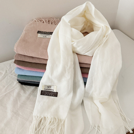 캐시미어 무지 머플러 무지 목도리 남여공용머플러 #2