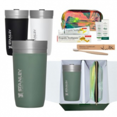 스탠리 고 진공 텀블러 그린 여행용 세면 세안 파우치 선물세트