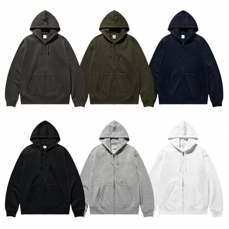 매직 오버핏 기모 후드 집업 지퍼 남여공용 빅사이즈 단체복 #3