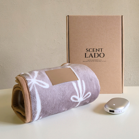 센트라도 극세사 담요+젯스 휴대용 손난로 보조배터리 세트 #5