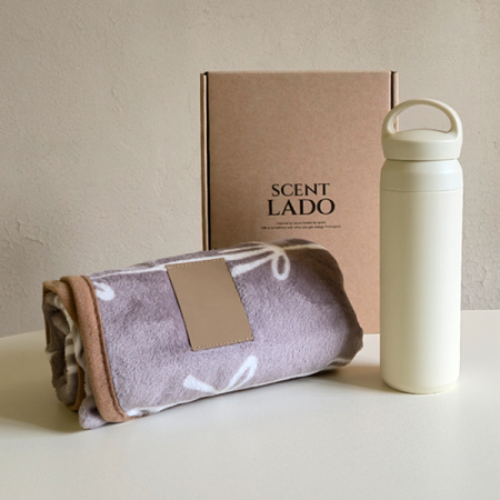 센트라도 극세사 담요+포인트 핸들 텀블러 세트 #3