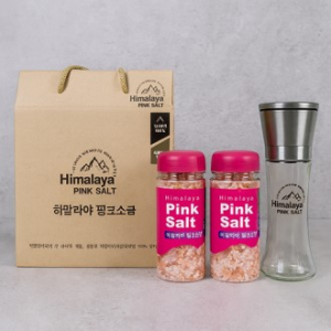 히말라야 핑크솔트 2개 + 그라인더 선물세트 추석 명절 선물