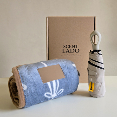 센트라도 극세사 담요+멀티고리 5단 양우산 세트 #2