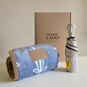 센트라도 극세사 담요+멀티고리 5단 양우산 세트