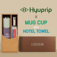 협립 이지롤 거꾸로 완전자동 우산 +협립호텔코마170타월+로하스머그컵-세트