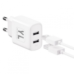 YL 12W 2포트 듀얼 멀티 USB-A타입 충전기 어댑터
