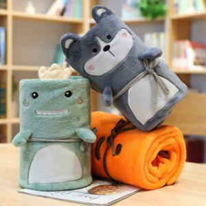 동물캐릭터담요 극세사담요 무릎담요 동물담요