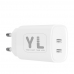 작은이미지: YL 45W PD PPS 2포트 듀얼 멀티 USB-C타입 초고속 충전기 어댑터 #2