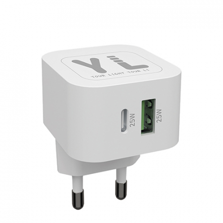 YL 25W PD PPS 2포트 듀얼 멀티 USB-A C타입 초고속 충전기 어댑터 #2