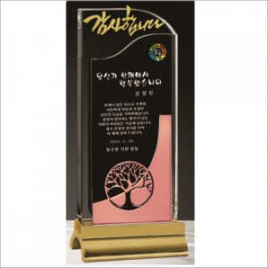 무지금속받침 나무 브론즈 크리스탈 상패