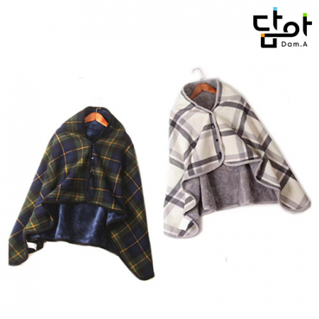 담아 프리미엄 고급 멀티 똑딱이 망토 담요 130x80(cm) #2