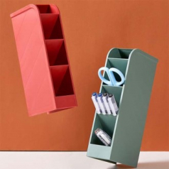 솔리드 컬러 멀티 그리드 펜꽂이