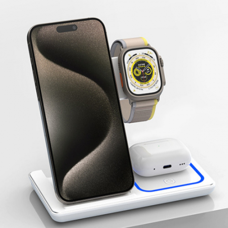 접이식 충전기 고속무선풍전기 핸드폰 워치 에어팟 충전 3in1충전기 거치대 #3