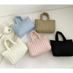 겨울손가방 패딩손가방 구름토트백 여성손가방 손가방 스퀘어손가방