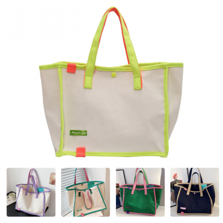 B203 라인업 캔버스백 9가지컬러 숄더백 패션 캐주얼 가방 답례품 인쇄 #2