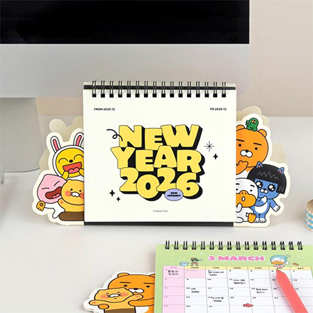 귀여운  2026 형태 탁상 캘린더 #2