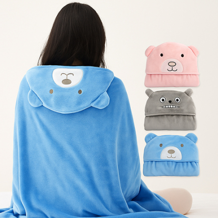 포근한 캐릭터후드담요 망토담요 겨울 방한 캐릭터담요 #2