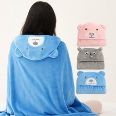 포근한 캐릭터후드담요 망토담요 겨울 방한 캐릭터담요