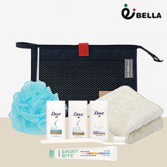 [에코벨라] 투톤 배색 메쉬파우치 여행용 세트 (B)