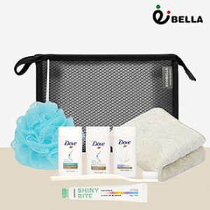 [에코벨라] 투톤 배색 메쉬파우치 6종 여행용 세트 (C)