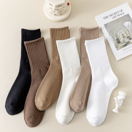 긴목양말 여성양말 무지양말 교복양말 골지양말 #3
