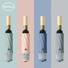 파스텔라 PS15 3단 자동 원목 거꾸로 우산