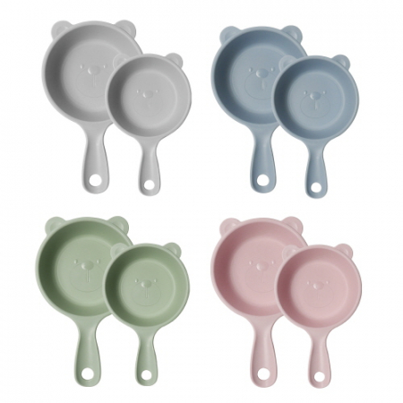 오브쿡스 곰돌이 손잡이 앞접시 2P #2