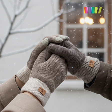 세트.투톤 터치장갑+수면양말M #6