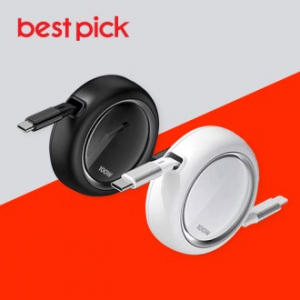 베스트픽 100W CtoC 1.0m 릴타입 데이터 충전 케이블