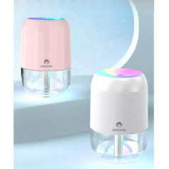 무지개 빛 무드등 미니가습기