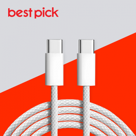 베스트픽 초고속 PD 65W CtoC 1.0m 우븐소재 패브릭 데이터 충전 케이블 #2