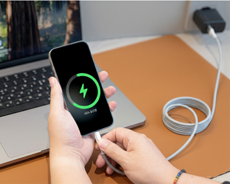 DOXX 마그네틱 줄꼬임방지 고속충전 케이블 A to C타입 60W 2M #3