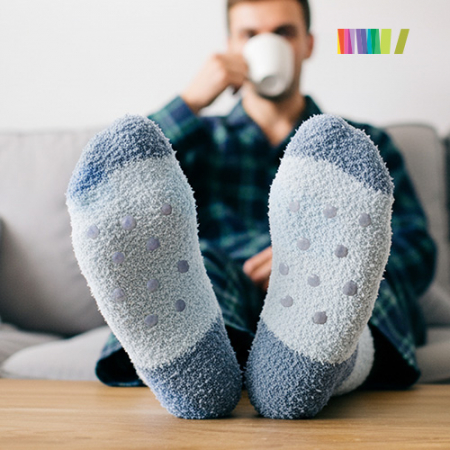 세트)투톤 수면양말L+무릎담요 #5