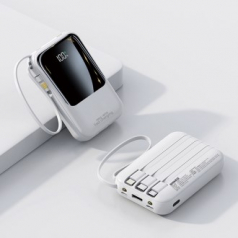 보스위즈 22.5W 고속 충전 10000mAh 미니 플래시 보조배터리 4종 케이블 BOS-PD210K