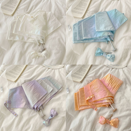 U051 오로라 양우산 수동 3단 가벼운 우양산 인쇄 답례품 #3