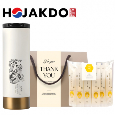 한국전통 호작도텀블러 독도보틀 500ml 사양 벌꿀스틱 10g 10개입 선물세트 #3