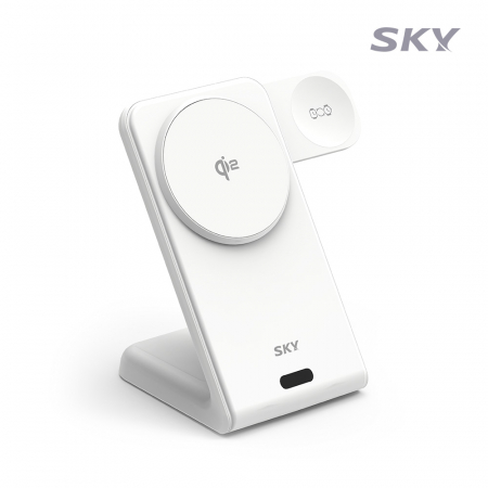 스카이 필 3in1 Qi2 맥세이프 고속 무선 충전기 W60Q #3