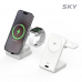작은이미지: 스카이 필 3in1 Qi2 맥세이프 고속 무선 충전기 W60Q #2