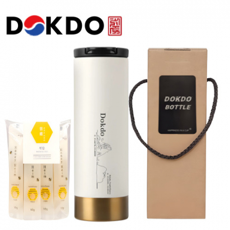 한국전통 호작도텀블러 독도보틀 500ml 사양 벌꿀스틱 10g 5개입 선물세트 #2