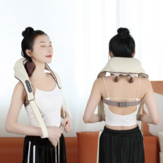 보스위즈 무선 목 어깨 다용도 안마기 넥엔숄더 마사지기 온열 BOS-SH3500