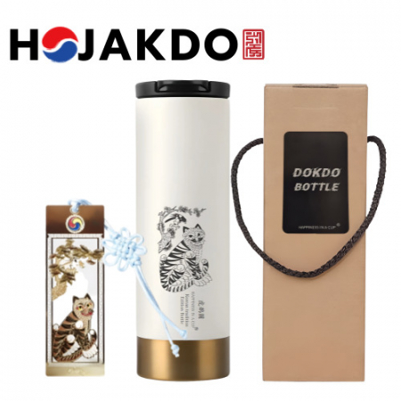 한국전통 호작도텀블러 독도보틀 500ml 책갈피 북마크 기념품 #2
