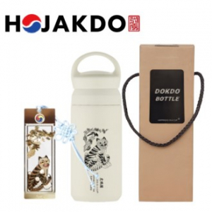 한국전통 호작도텀블러 독도보틀 데이오프 350ml 책갈피 북마크 기념품