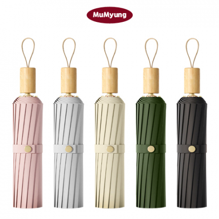 무명 16K 프리미엄 원목 암막 수동 3단 양우산 #2