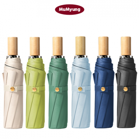 무명 8K 우드원 원목 암막 수동 3단 양우산 #2