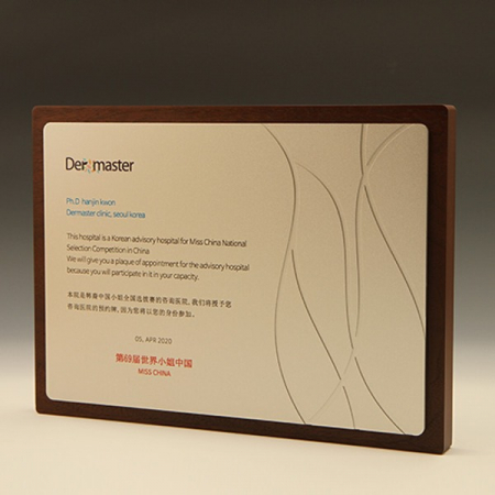 퇴임 재직 감사 원목 송공 상패 E5208 #2