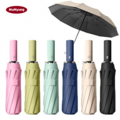 무명 12K 베이스 암막 완전 자동 3단 양우산