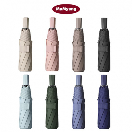 무명 8K 스퀘어 경량 수동 3단 우산 #2